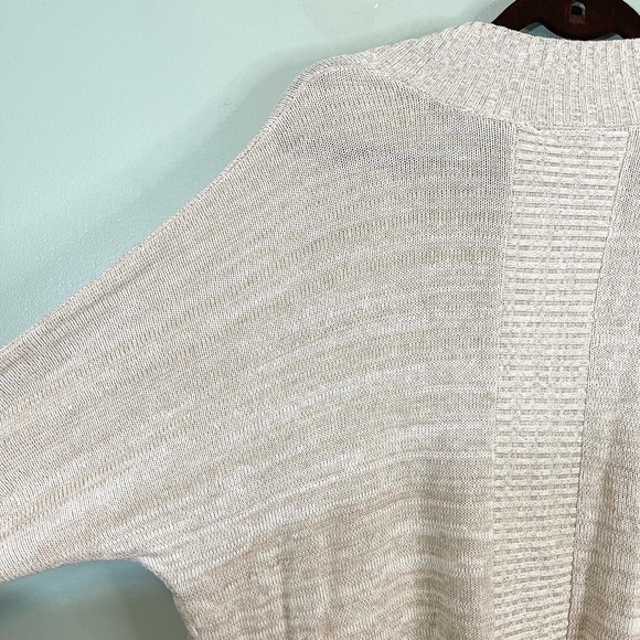 Lane Bryant Women's Tan Cotton Blend Open Front Cardigan Sweater Size 18/20 NWT - Picture 4 of 9